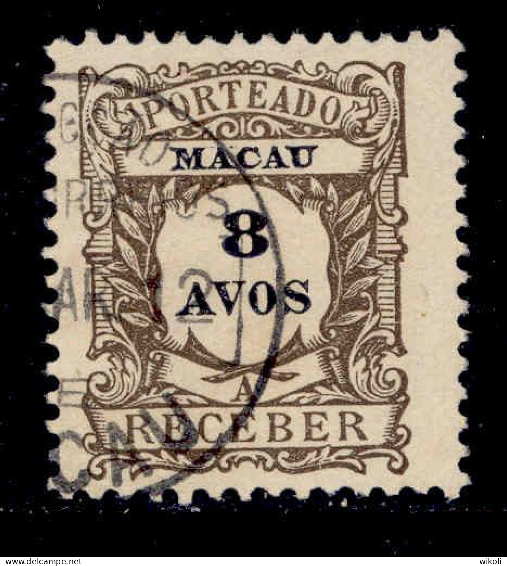 ! ! Macau - 1904 Postage Due 8 A - Af. P 06 - Used - Portomarken