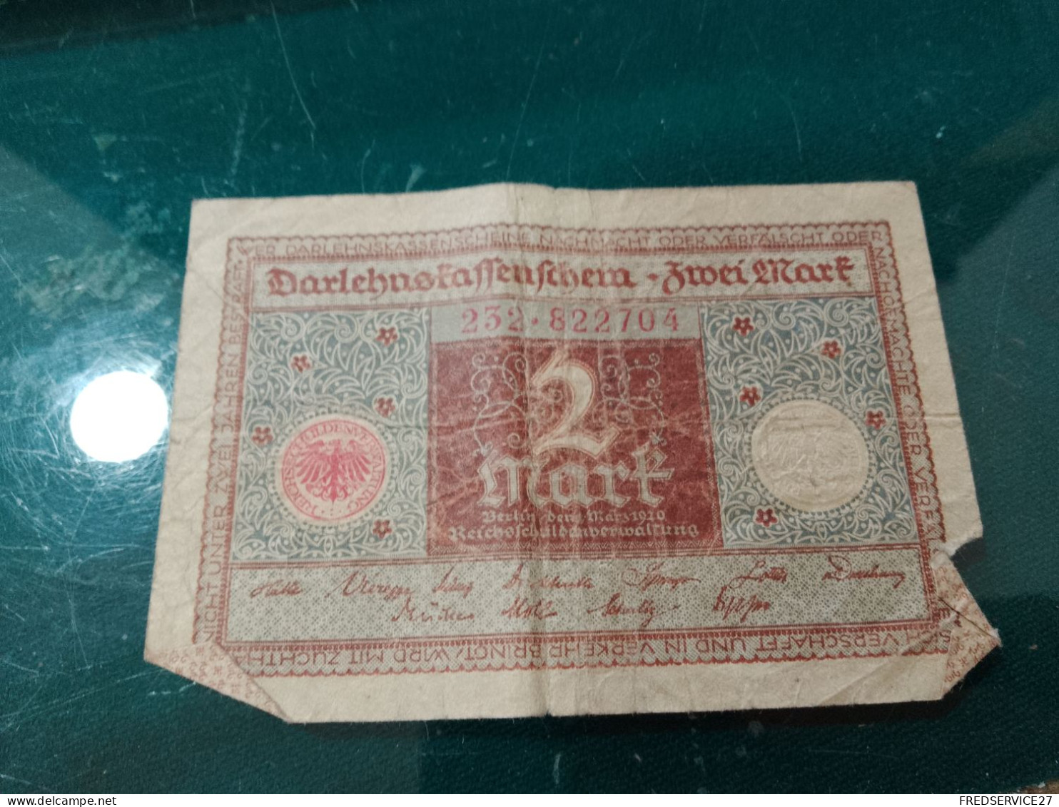 BILLET / DARLEHNSTAFFENFCHEM 2 MARK 1920 - Unclassified