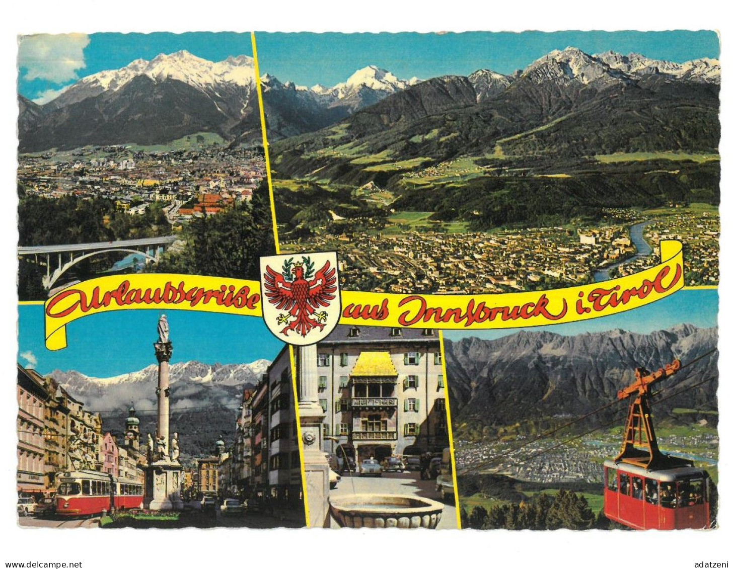 BR4095 Austria Innsbruck Tirol Alpenzentrum Viaggiata 1980 Verso Roma - Innsbruck