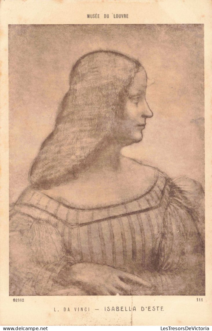 FRANCE - Paris - Musée Du Louvre - L. DA VINCI - Isabella D'Este - Carte Postale Ancienne - Louvre