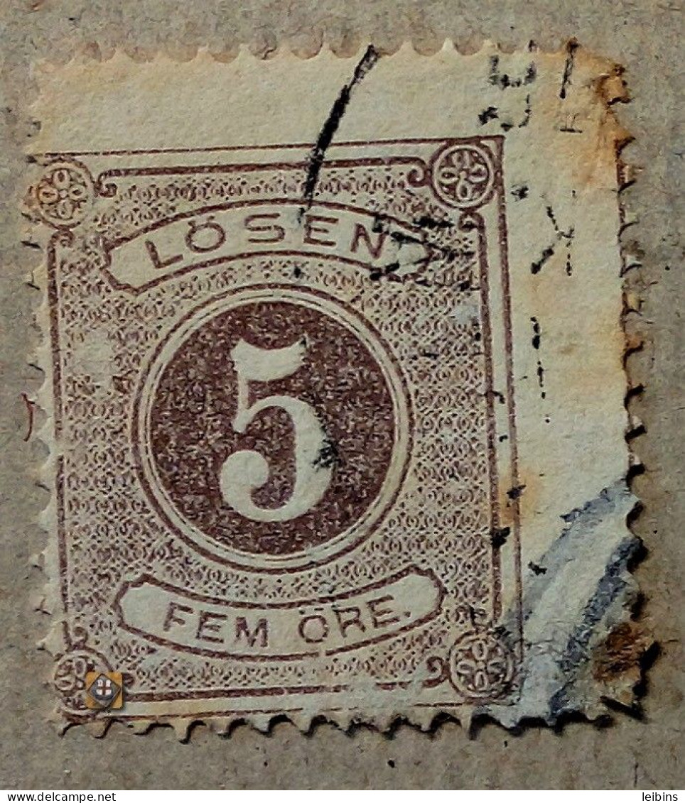 1874 Schweden Mi.P 3 A, 5ö /o - Taxe