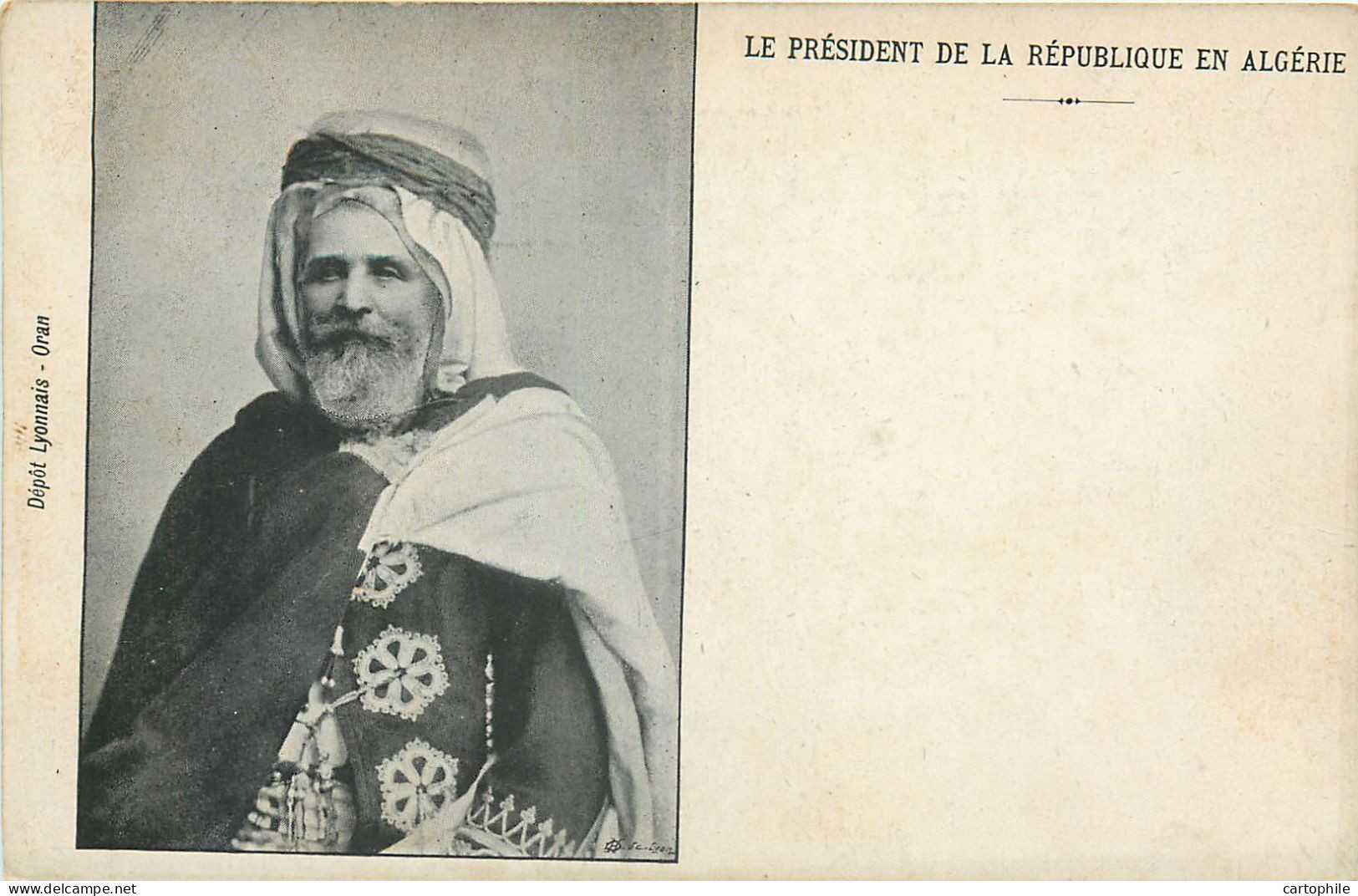 Algérie - Le President De La Republique Vers 1900 - Hombres