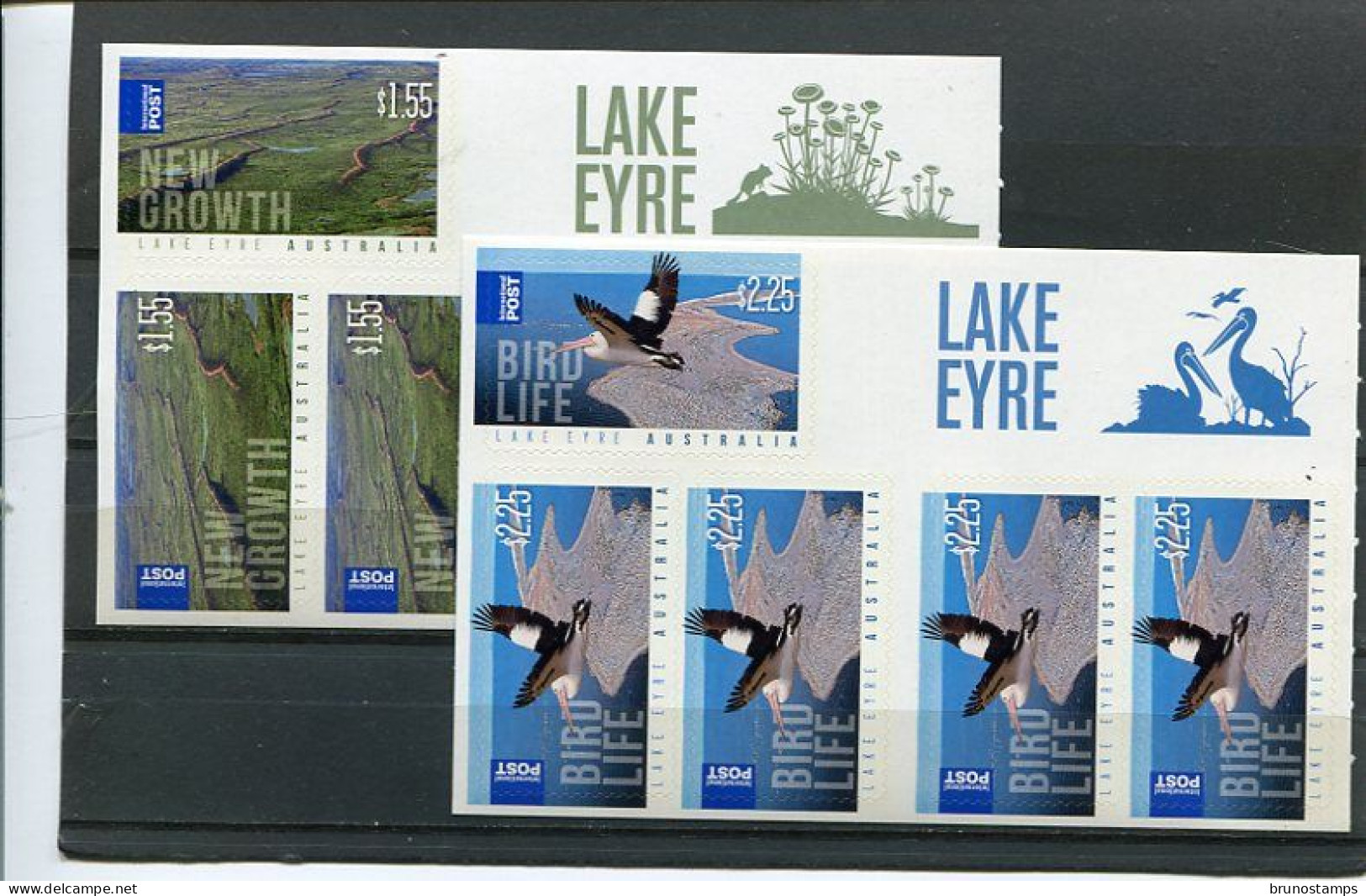 AUSTRALIA - 2011  LAKE EYRE  TWO SHEETLETS  MINT NH - Mint Stamps