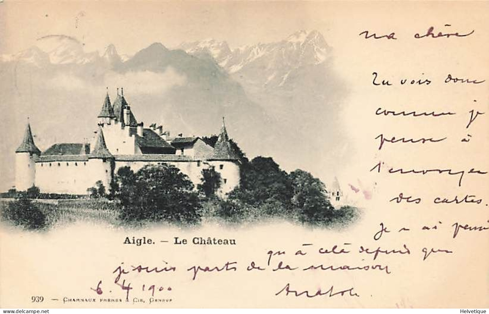 Aigle Le Château  1900 - Aigle