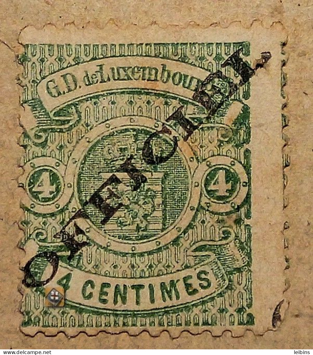 1875 Luxemburg Mi.D 12 I, 4c /+ - Service