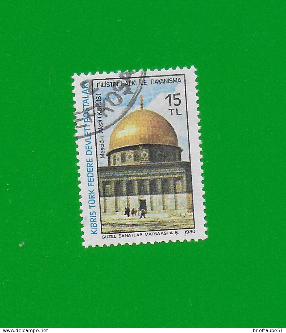 TÜRKISCH ZYPERN  1980  Gestempelt°used/Bedarf  MICHEL-Nr. 93  =  SOLIDARITÄT Mit PALESTINA # FELSENDOM - Used Stamps