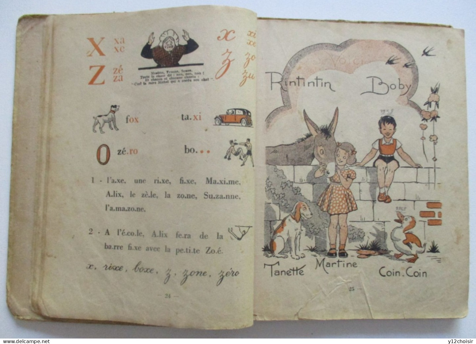 LIVRE 1947 SYLLABAIRE ET PREMIERES LECTURES LA RONDE DES LETTRES COLLECTION THERENTY JEAN SAUVESTRE ILLUSTR. R BRESSON - 0-6 Años