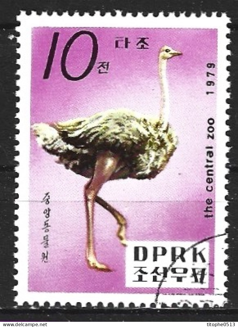 DPR KOREA. N°1544 Oblitéré De 1979. Autruche. - Ostriches