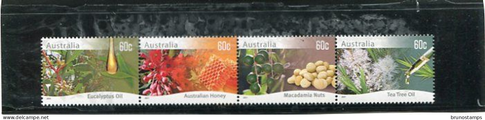 AUSTRALIA - 2011  PLANTS  STRIP  MINT NH - Mint Stamps