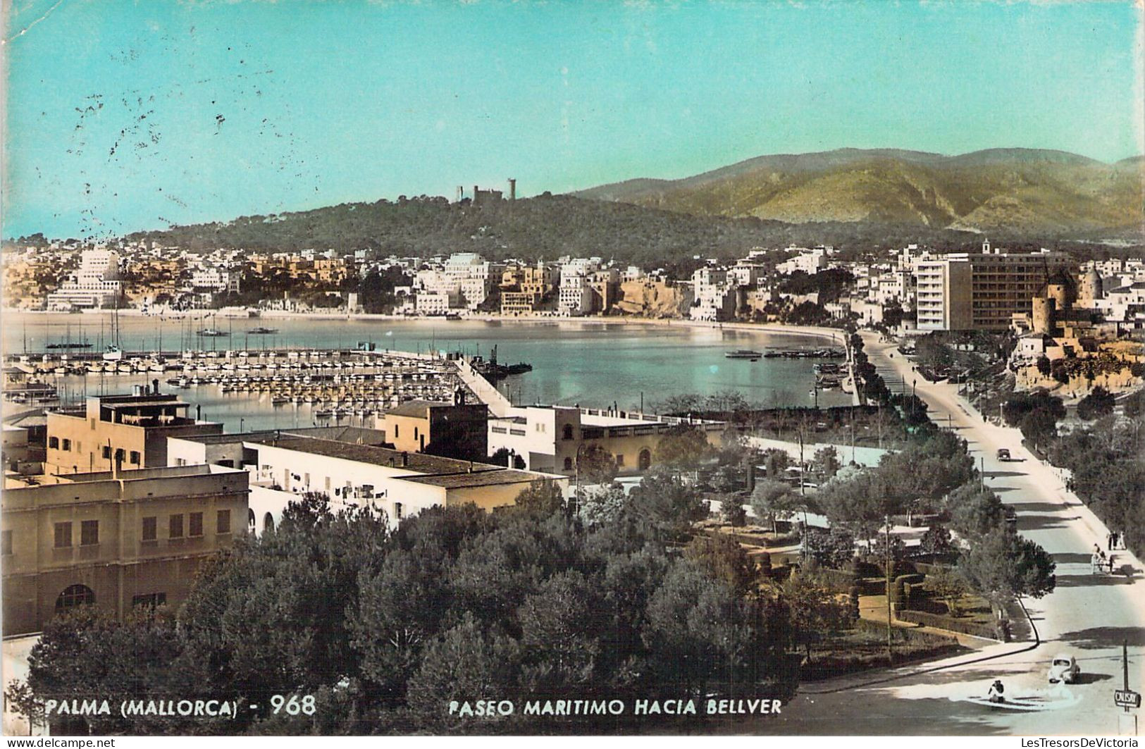 ESPAGNE - MALLORCA - Paseo Maritimo Hacia Bellver -  Carte Postale Ancienne - Andere & Zonder Classificatie