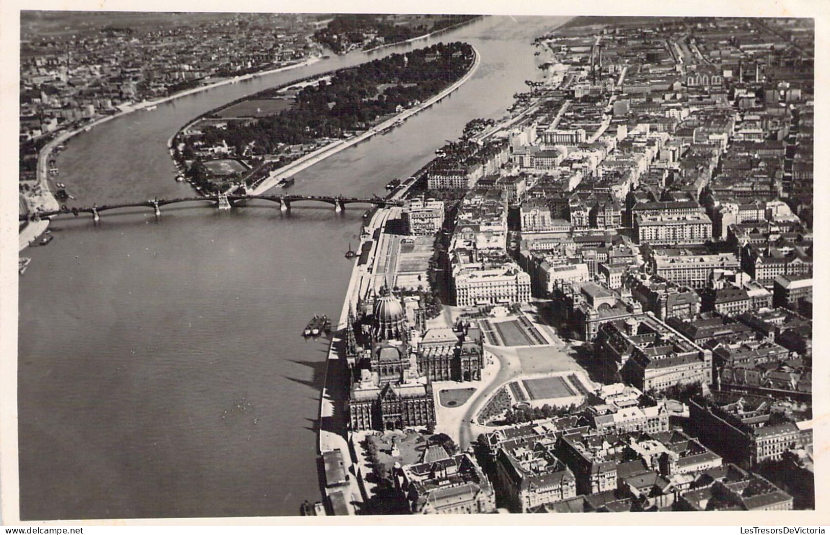 HONGRIE - BUDAPEST - Le Parlement Et L'isle De Marguerite -  Carte Postale Ancienne - Hungría