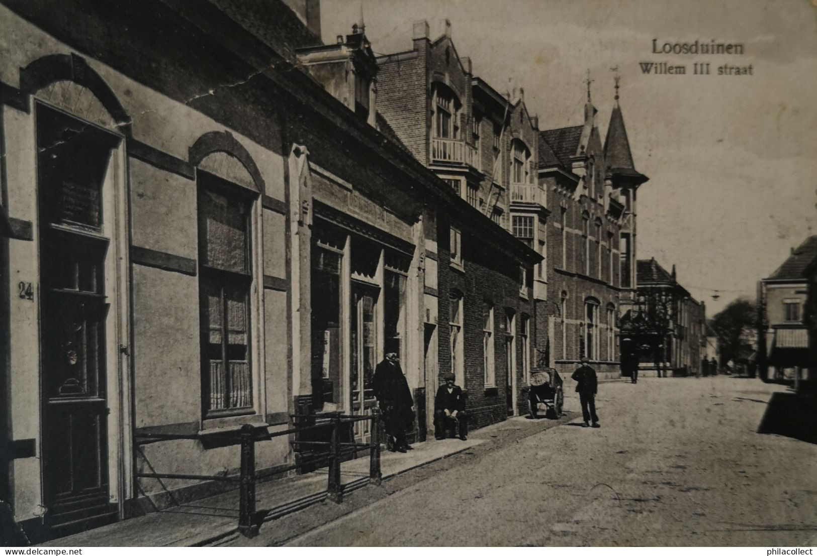 Loosduinen (nu Den Haag) Willem II Straat 1930 Flinke Hoekvouw - Den Haag ('s-Gravenhage)