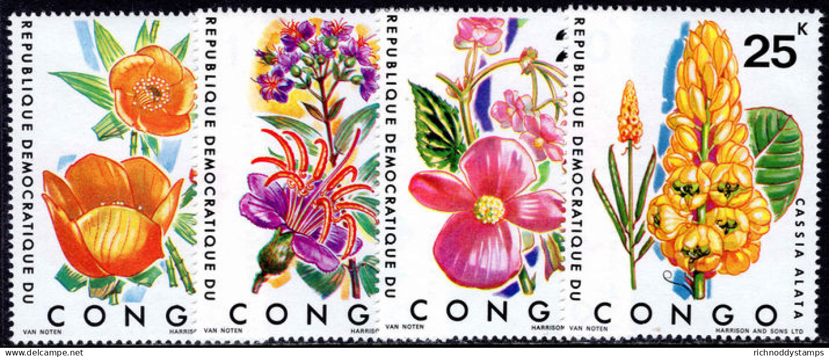 Congo Kinshasa 1971 Tropical Plants Unmounted Mint. - Nuovi