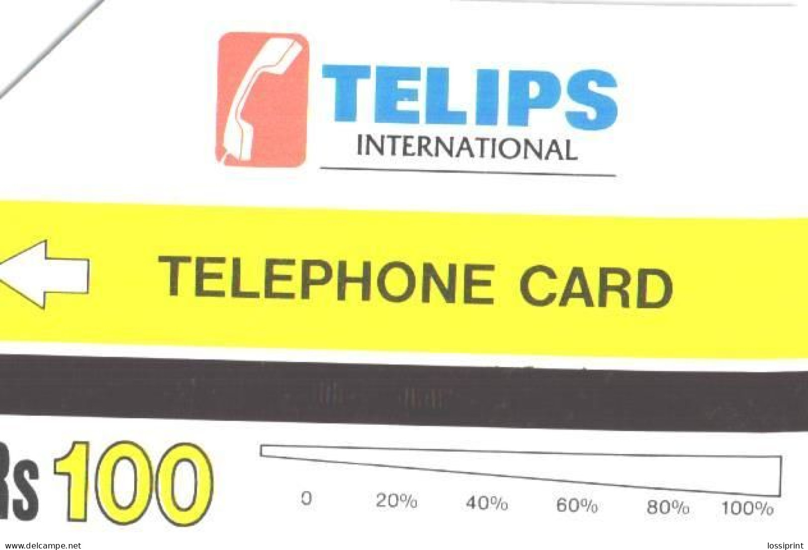 Pakistan:Used Phonecard, Telips, 100 Rs, Castrol Turbomax - Pakistan