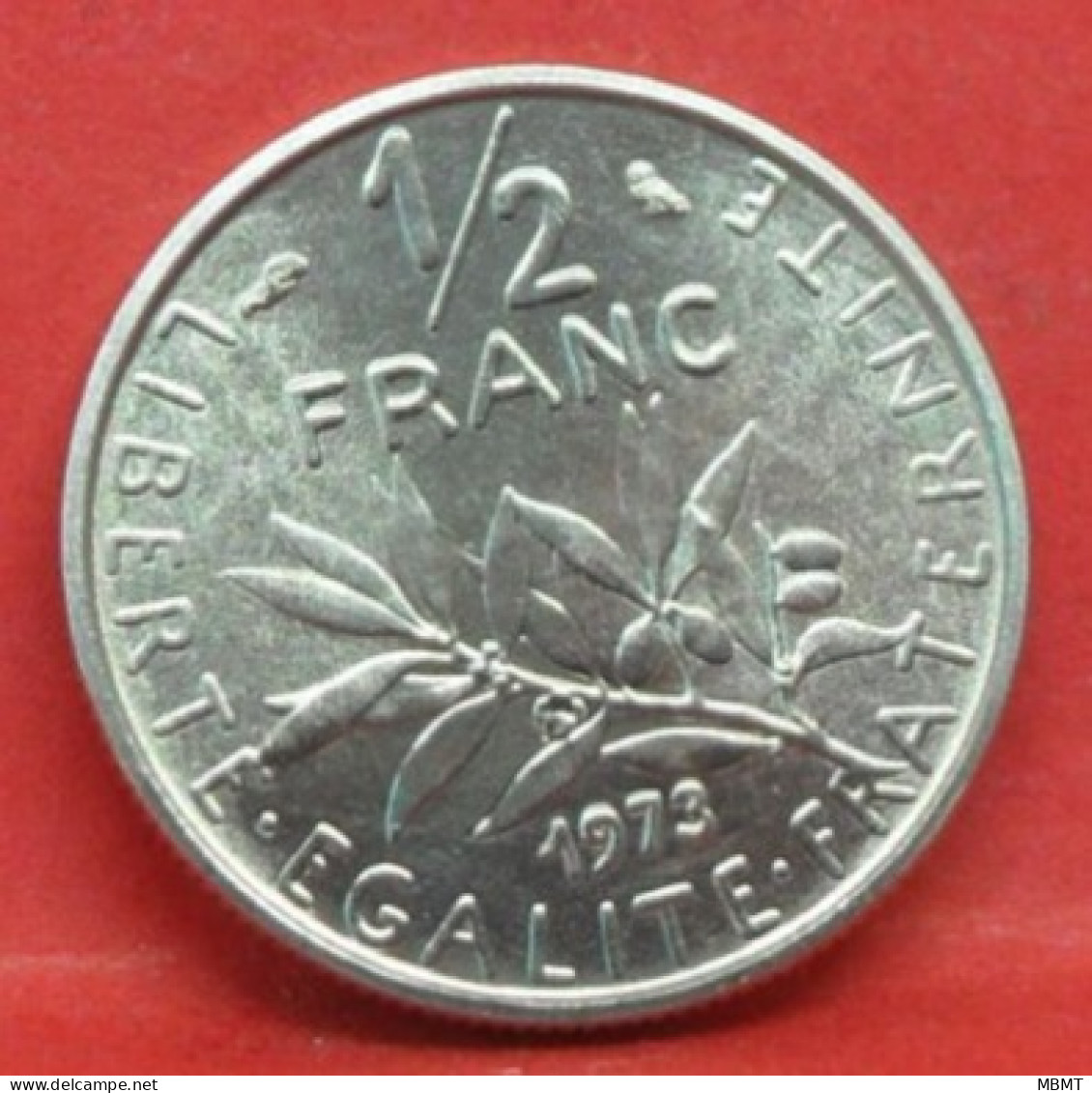 50 Centimes Semeuse 1973 - FDC - Pièce Monnaie France - Article N°1060 - 50 Centimes