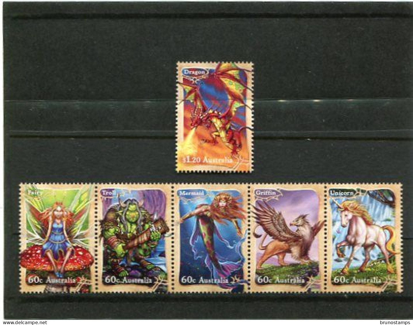 AUSTRALIA - 2011  MYTHICAL CREATURES  SET MINT NH - Mint Stamps