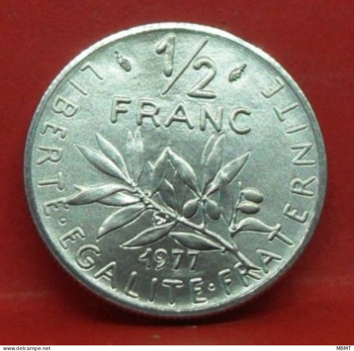 50 Centimes Semeuse 1977 - FDC - Pièce Monnaie France - Article N°1064 - 50 Centimes