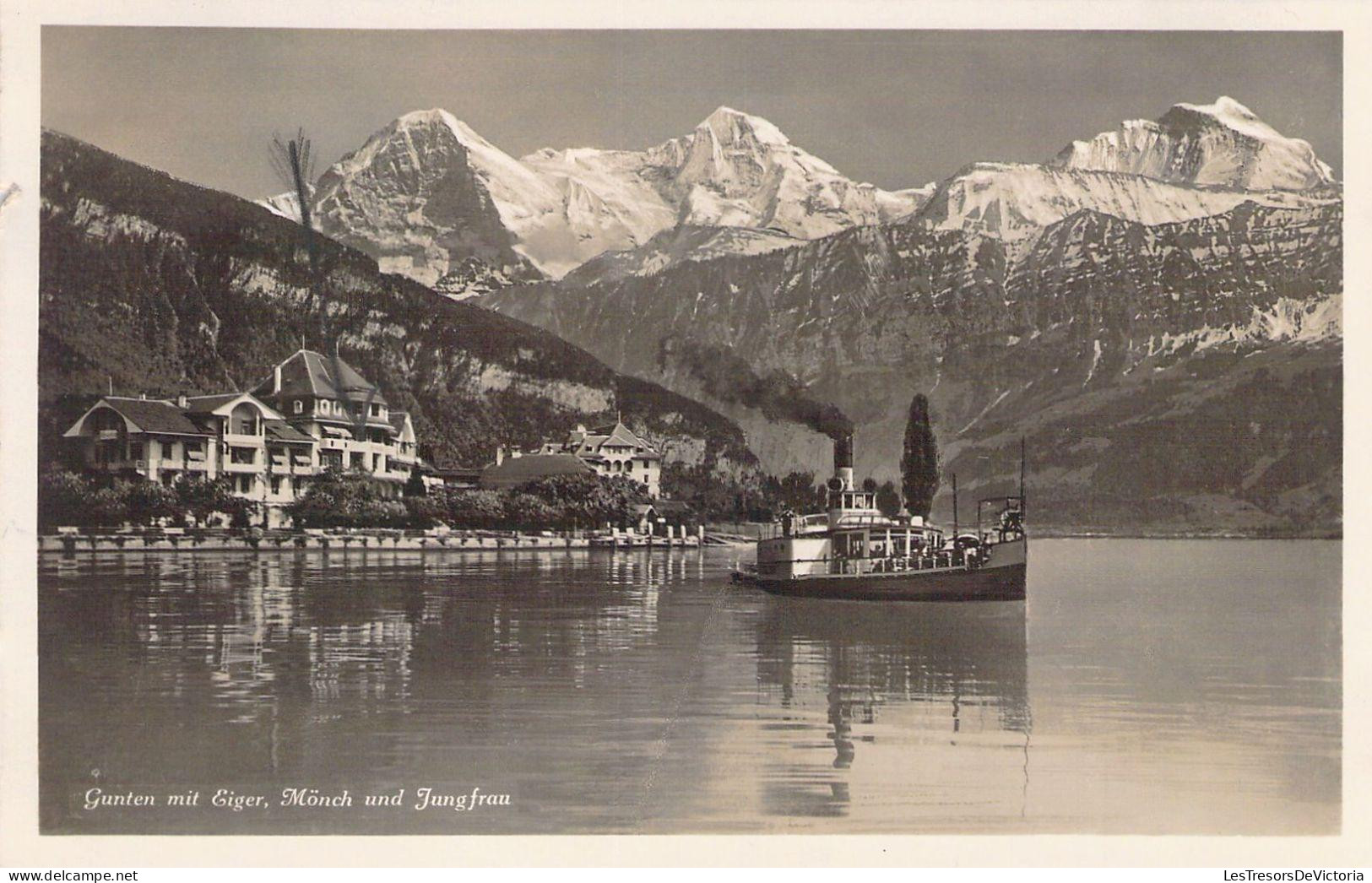 SUISSE - Gunten Mit Eiger - Mönch Und Jungfrau -  Carte Postale Ancienne - Mon