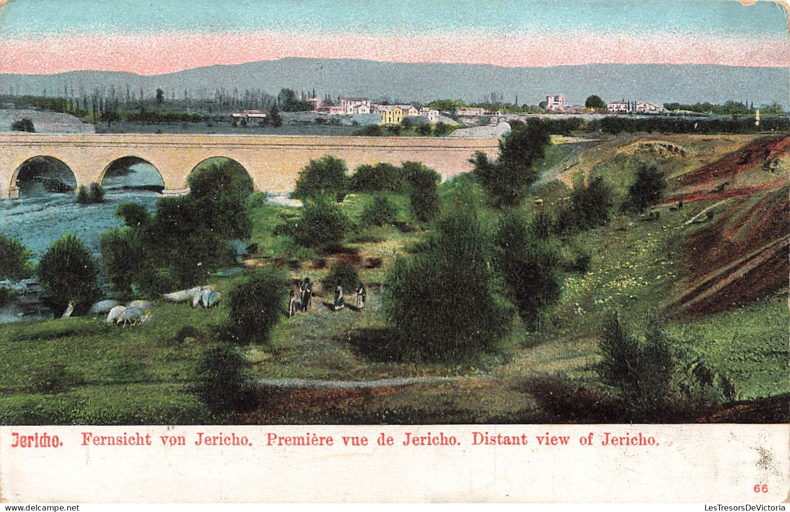 Jordanie - Jericho - Première Vue De Jéricho - Colorisé - Pont - Carte Postale Ancienne - Jordania