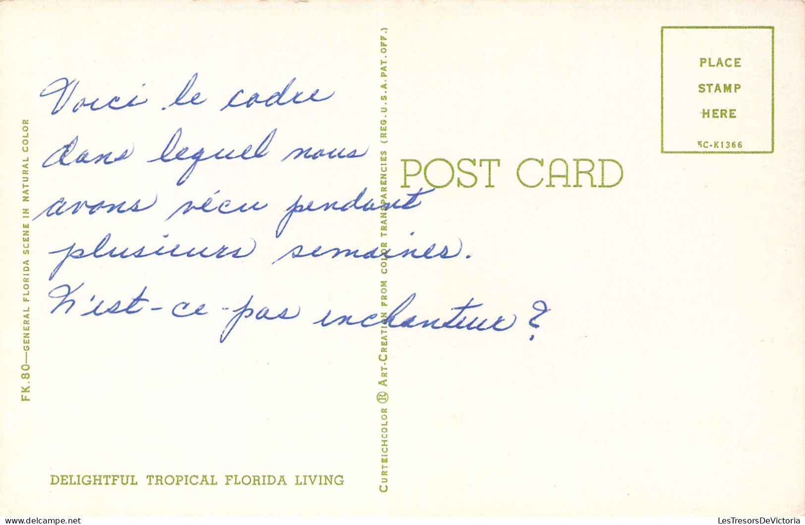 USA - Delightful Tropical Florida Living -  Carte Postale Ancienne - Other & Unclassified