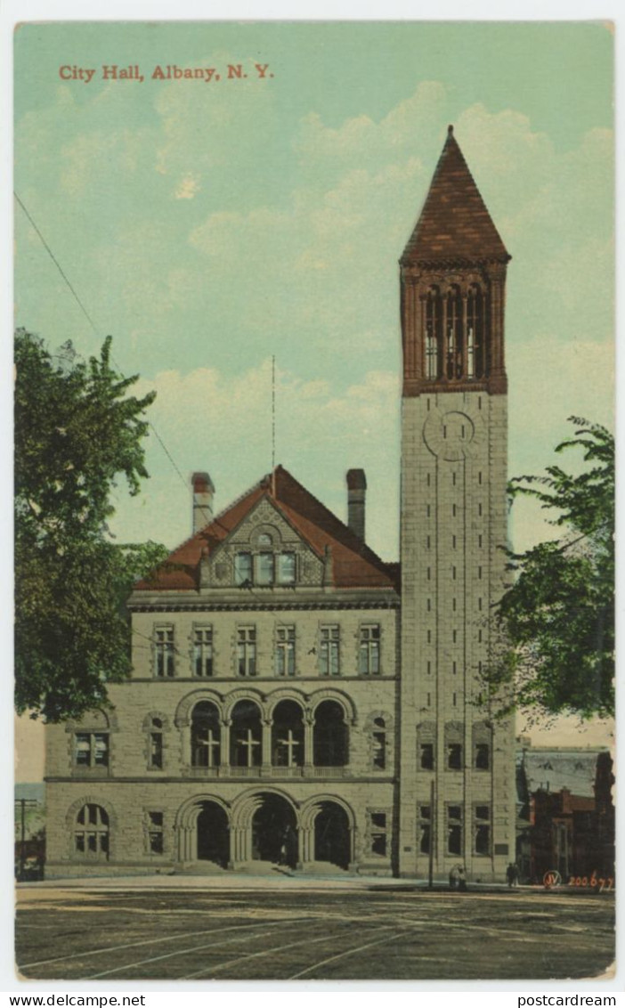 Albany NY CITY HALL 1910 Postcard - Albany