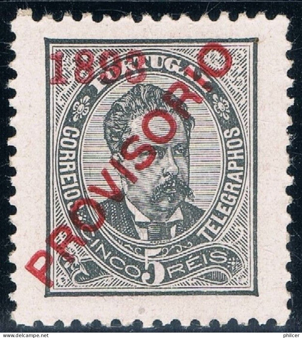 Portugal, 1892/3, # 89 Dent. 11 3/4, Sob. D), MH - Nuevos