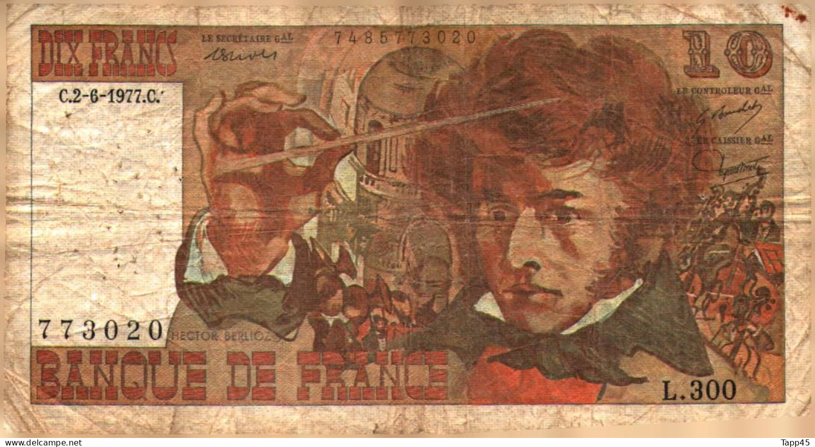 Billet > France > 10 Francs 1977 - 10 F 1972-1978 ''Berlioz''