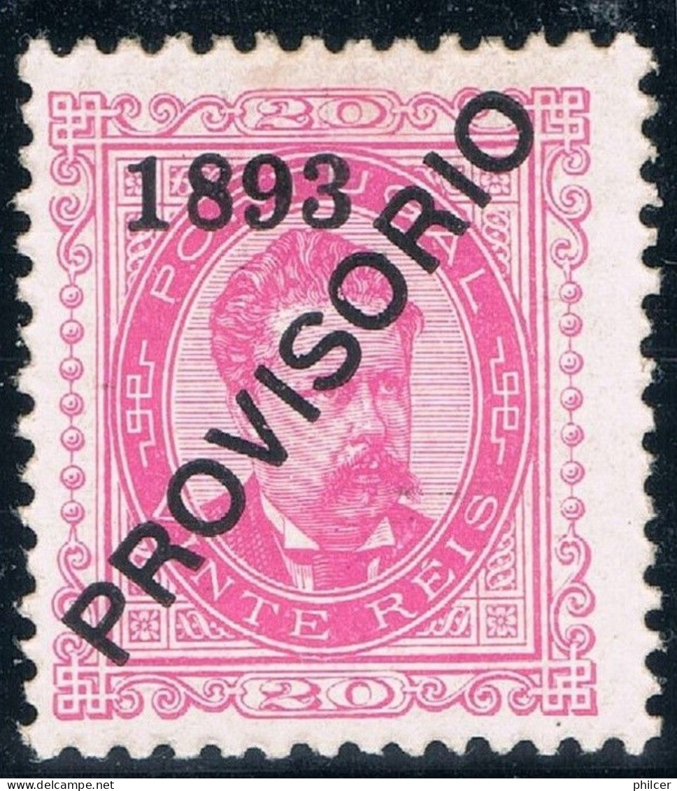Portugal, 1892/3, # 91 Dent. 11 3/4, Sob. D), MH - Nuevos