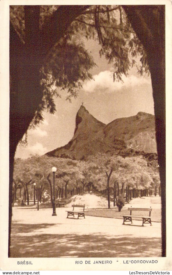 BRESIL - Rio De Janeiro - Le' Corcovado -  Carte Postale Ancienne - Rio De Janeiro