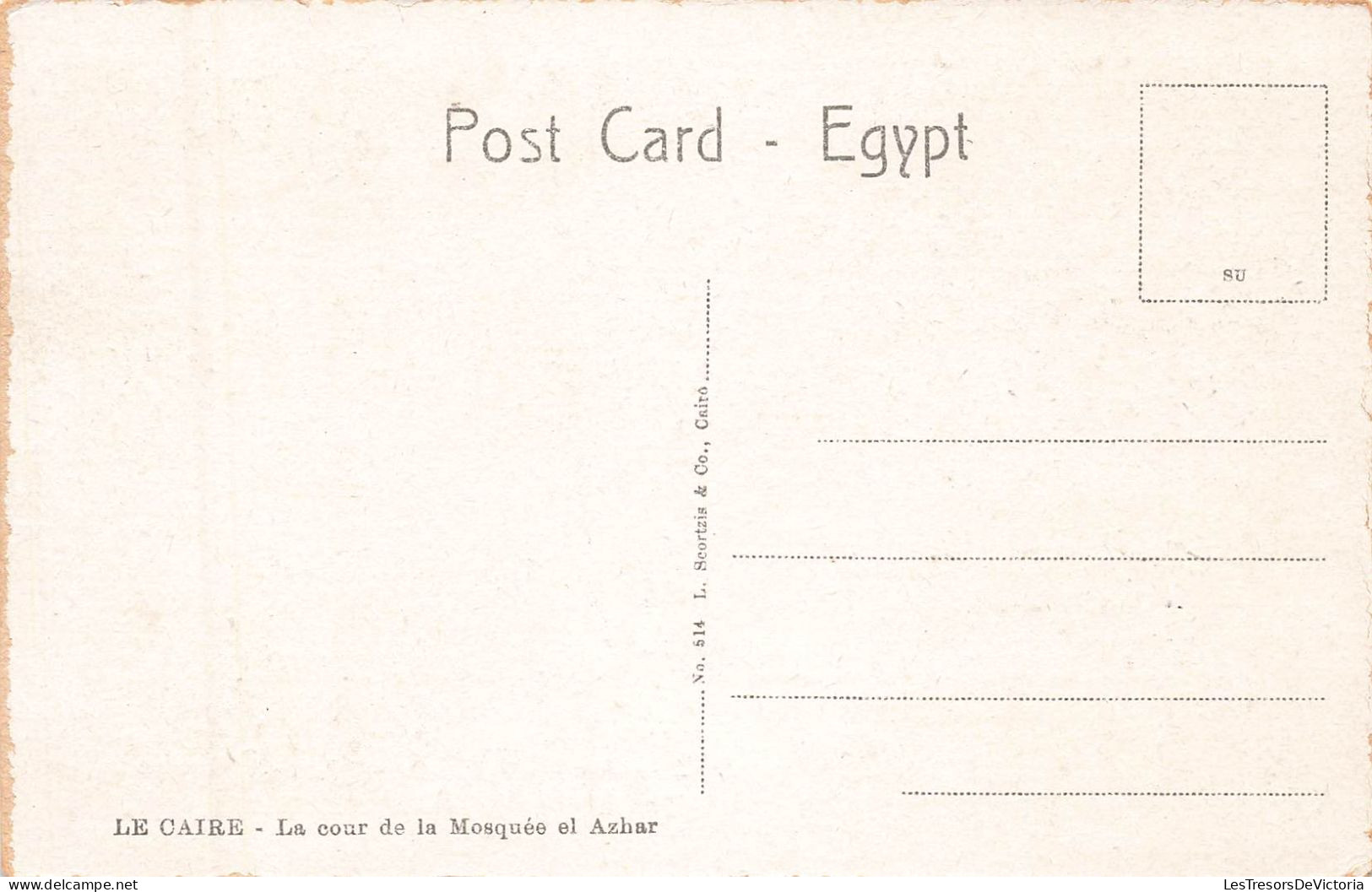 Eypte - Cairo - The Entrame Court Of The Mosque El Azhar - Animé  - Carte Postale Ancienne - Le Caire