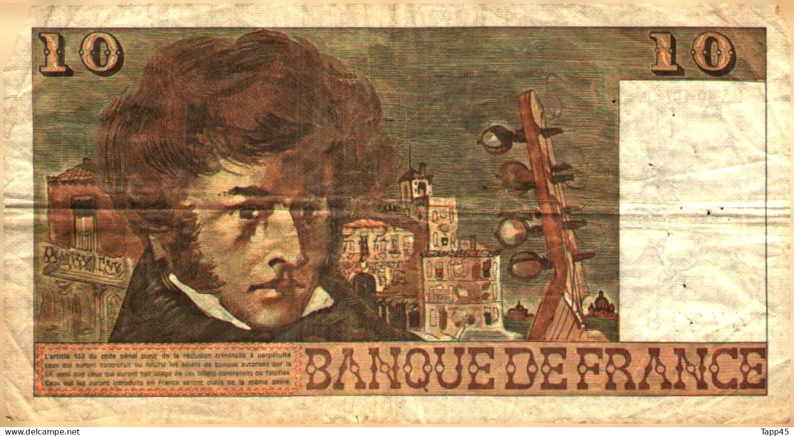 Billet > France > 10 Francs 1974 - 10 F 1972-1978 ''Berlioz''