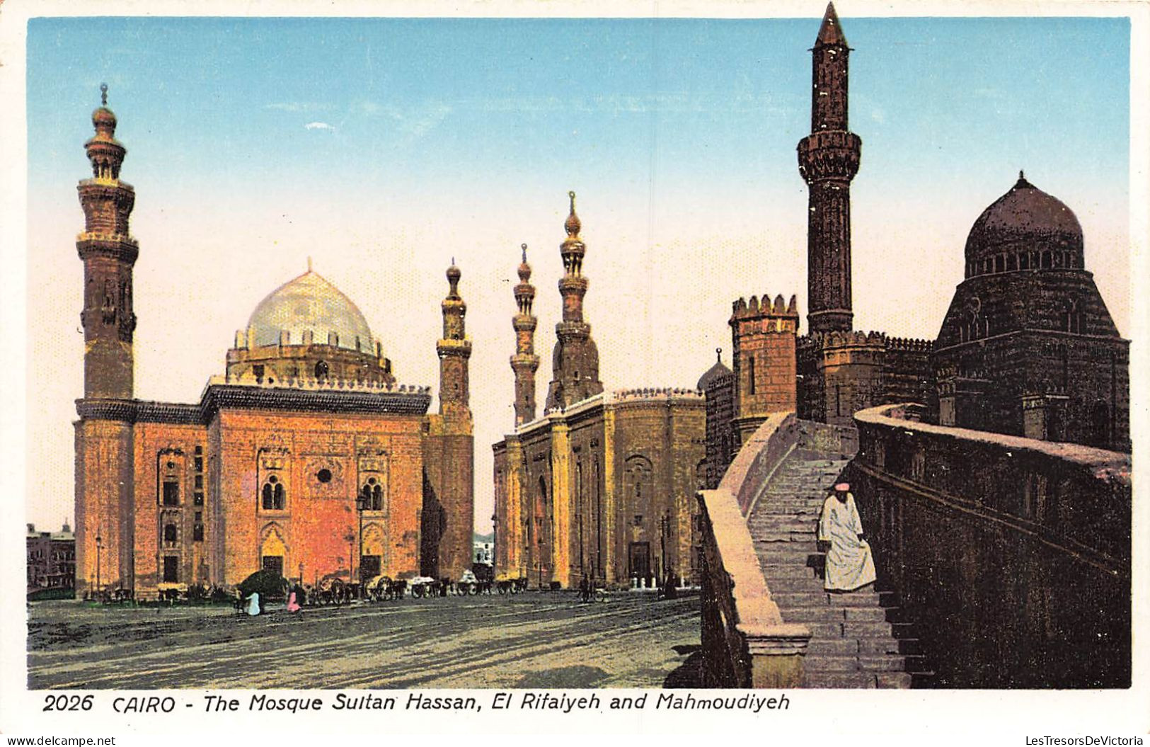 Egypte - Cairo - The Mosque Sultan Hassan - El Rifaieh And Mahmoudiyeh - Colorisé - Animé  - Carte Postale Ancienne - Le Caire