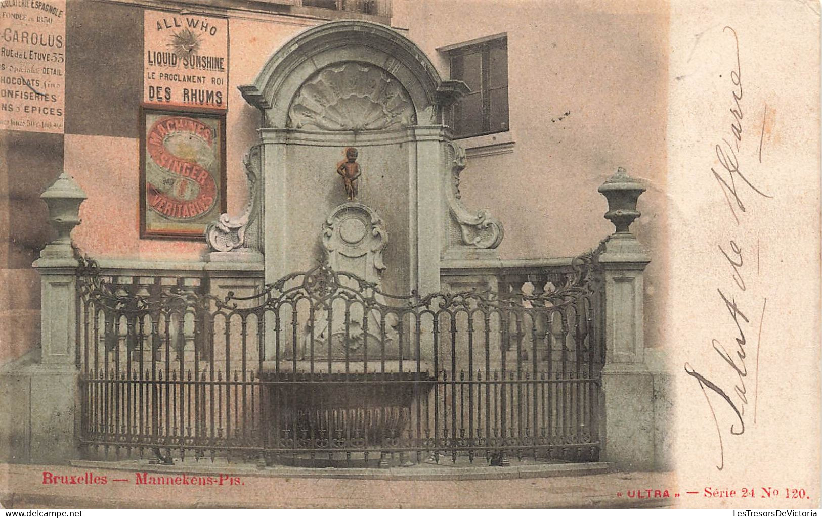 Belgique - Bruxelles - Mannekens Pis - Ultra - Colorisé  - Carte Postale Ancienne - Monumenti, Edifici