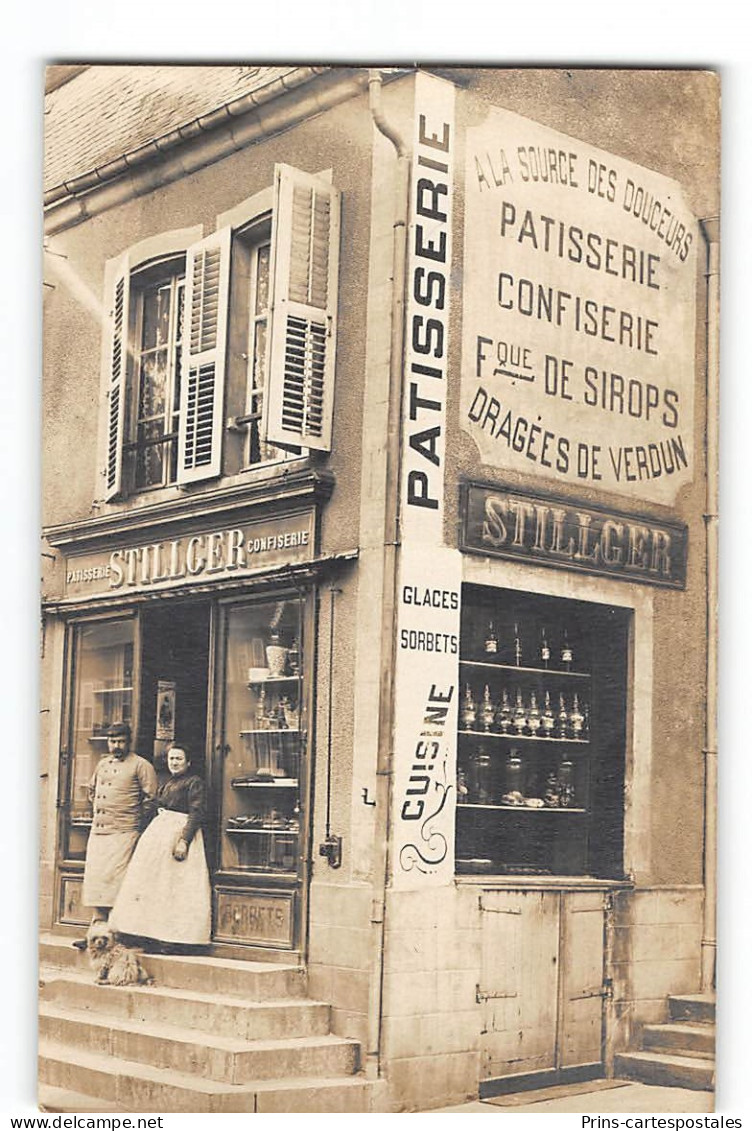 CPA 55 Carte Photo Montmedy Bas Grande Rue Patisserie Stillger - Montmedy