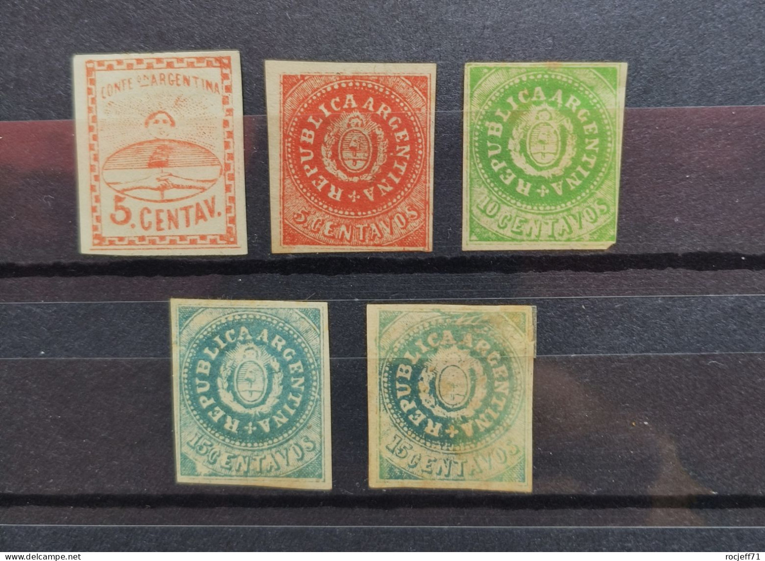 01 - 23  // Argentina - Argentine - Old Stamps - Lot Avec N° 4 - 5 - 6 - 7 X 2 - Value : 100 Euros - Unused Stamps