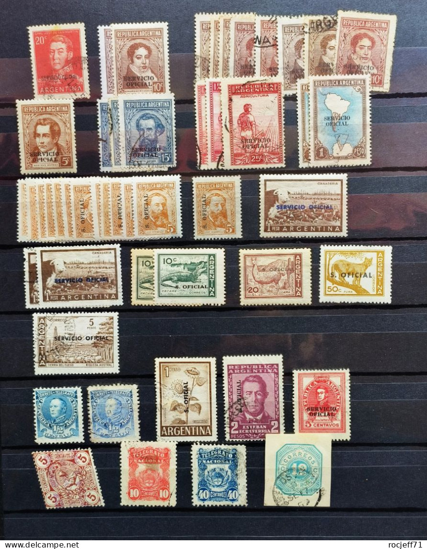 01 - 23  // Argentina - Argentine - Lot De Timbres De Service - Service