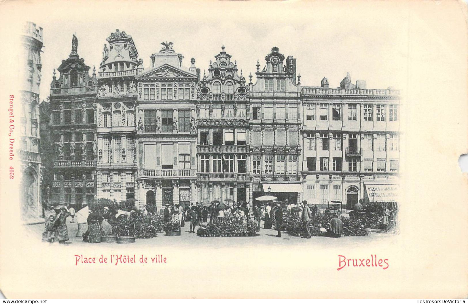 BELGIQUE - BRUXELLES - Place De L'Hôtel De Ville - Carte Postale Ancienne - Plätze