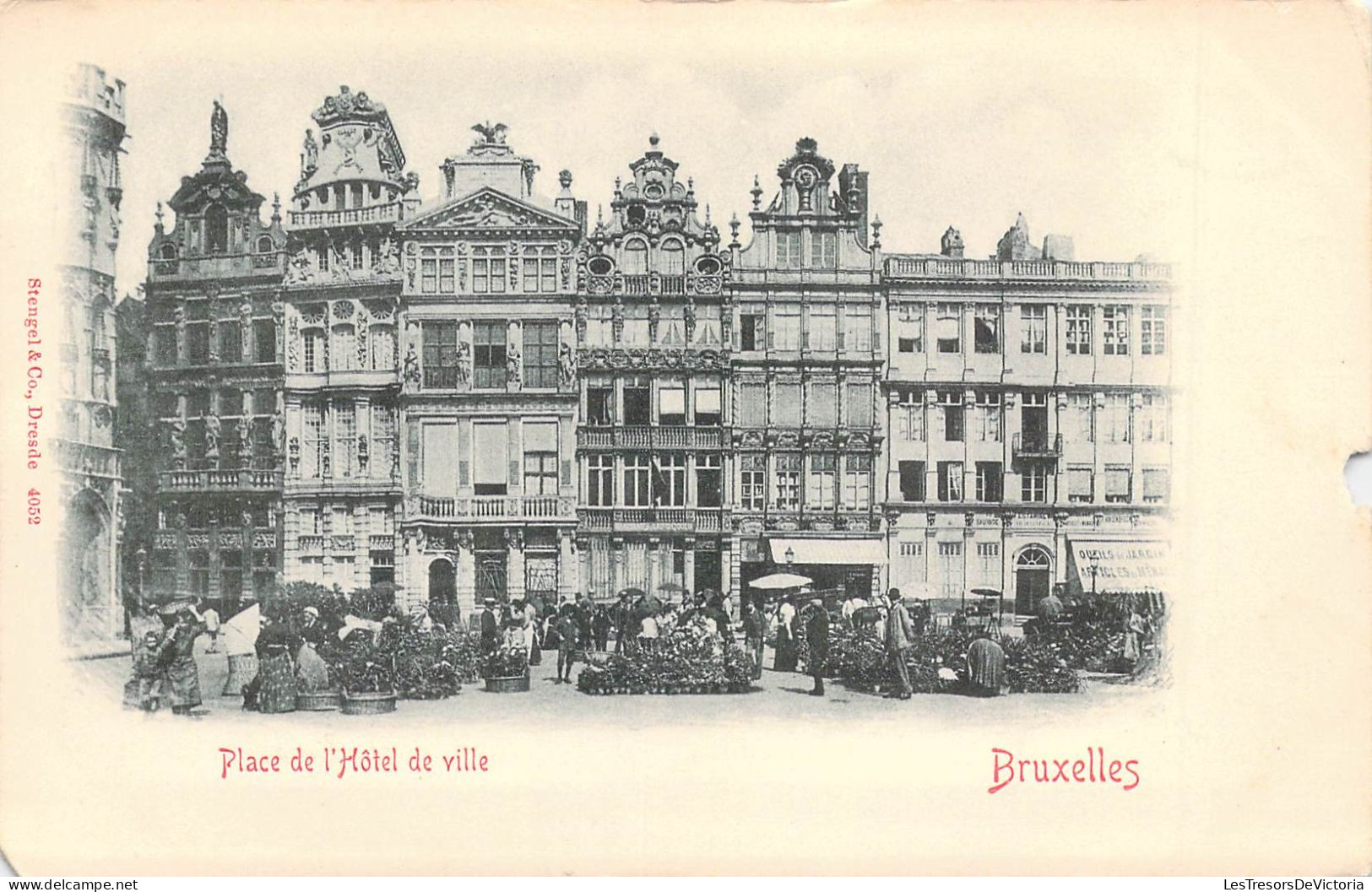 BELGIQUE - BRUXELLES - Place De L'Hôtel De Ville - Carte Postale Ancienne - Places, Squares