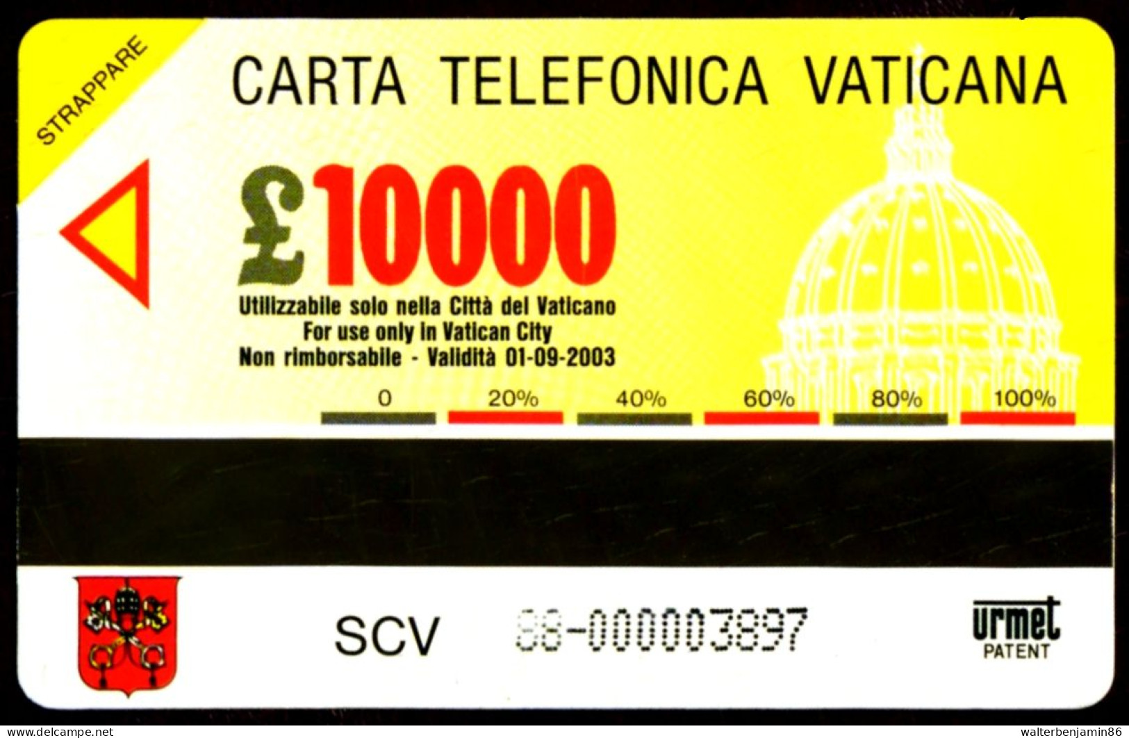 G VA 88 C&C 6088 SCHEDA TELEFONICA NUOVA MAGNETIZZATA VATICANO BELLINI UNZIONE COME FOTO - Vaticano