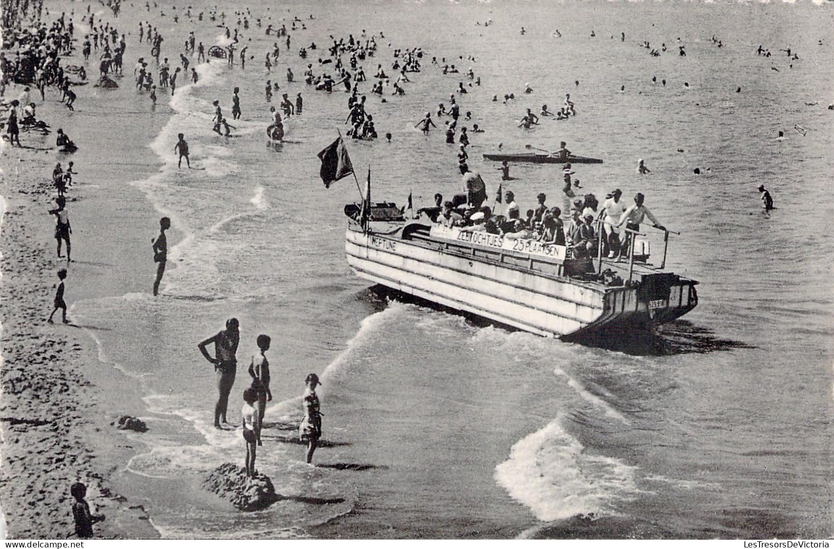 BELGIQUE - Wenduine - Bateau Amphibie -  Carte Postale Ancienne - Wenduine