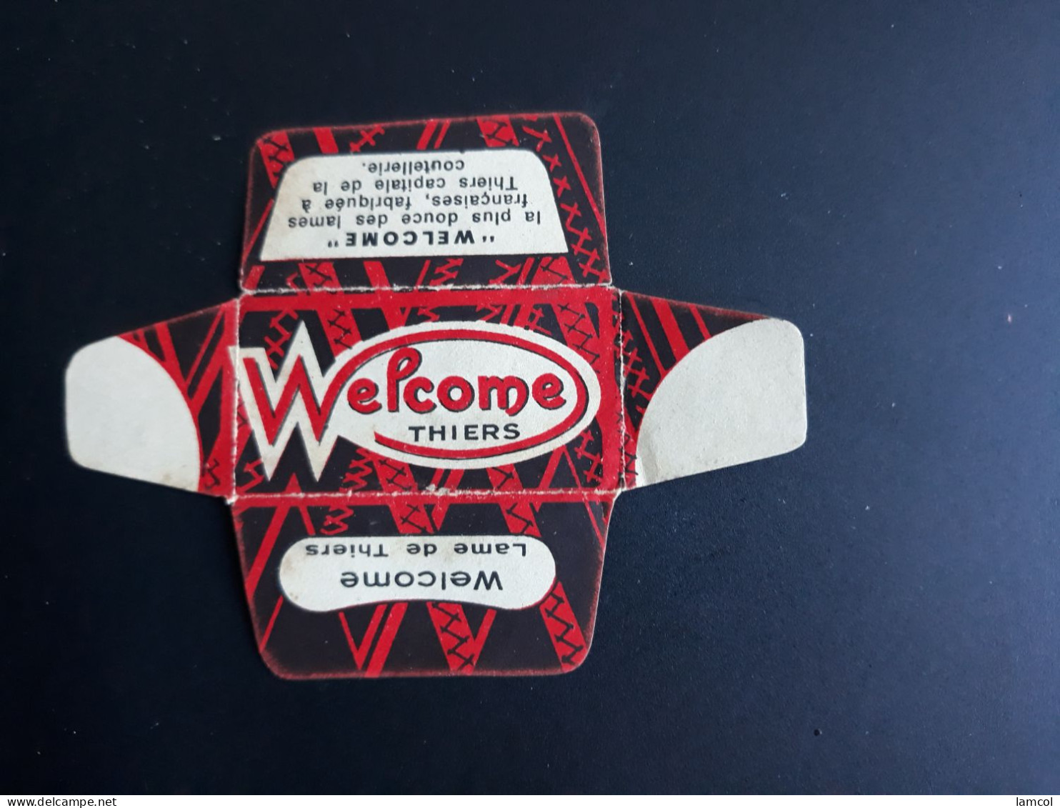 Lame De Rasoir Française WELCOME - French Safety Razor Blade Wrapper - Lames De Rasoir