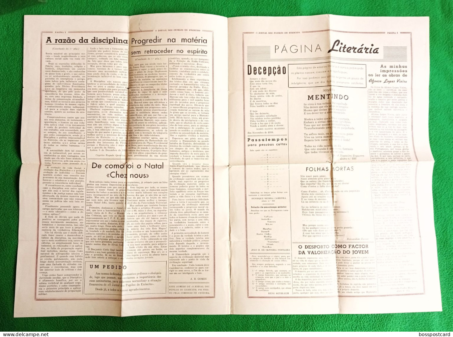 Lisboa - "O Jornal Dos Pupilos Do Exército" Nº 2, Janeiro De 1951 - Militar - Portugal - Other & Unclassified