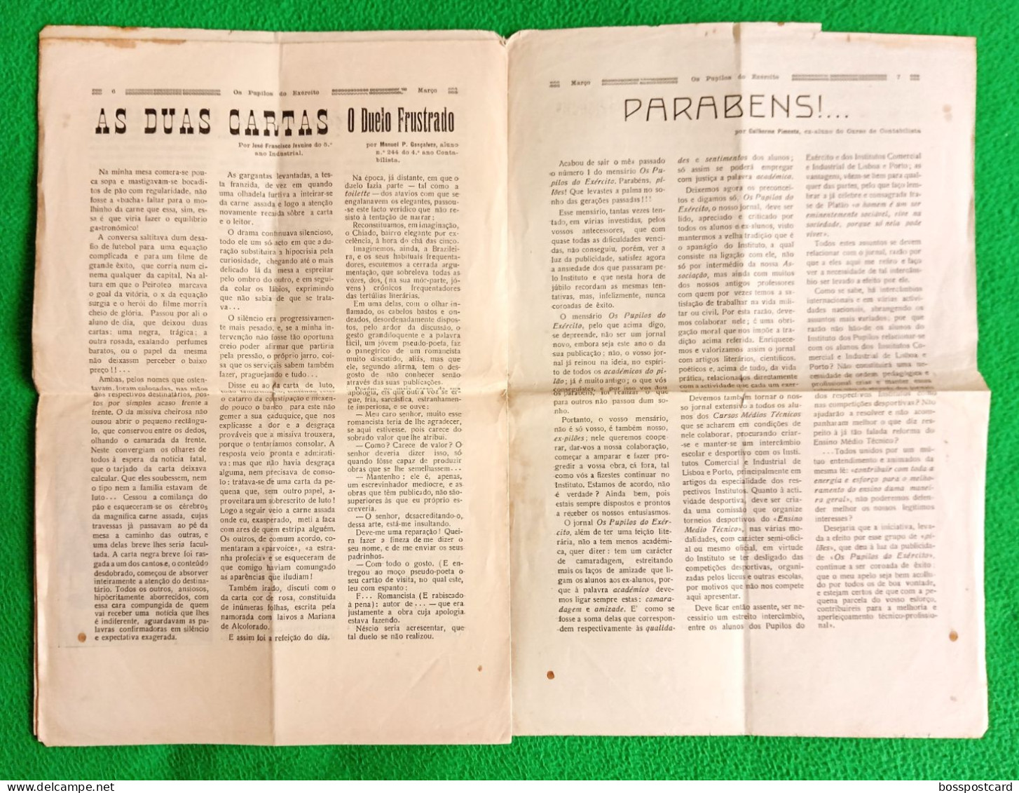 Lisboa - Jornal "Os Pupilos Do Exército" Nº 2, Março De 1946 - Militar - Portugal - Autres & Non Classés