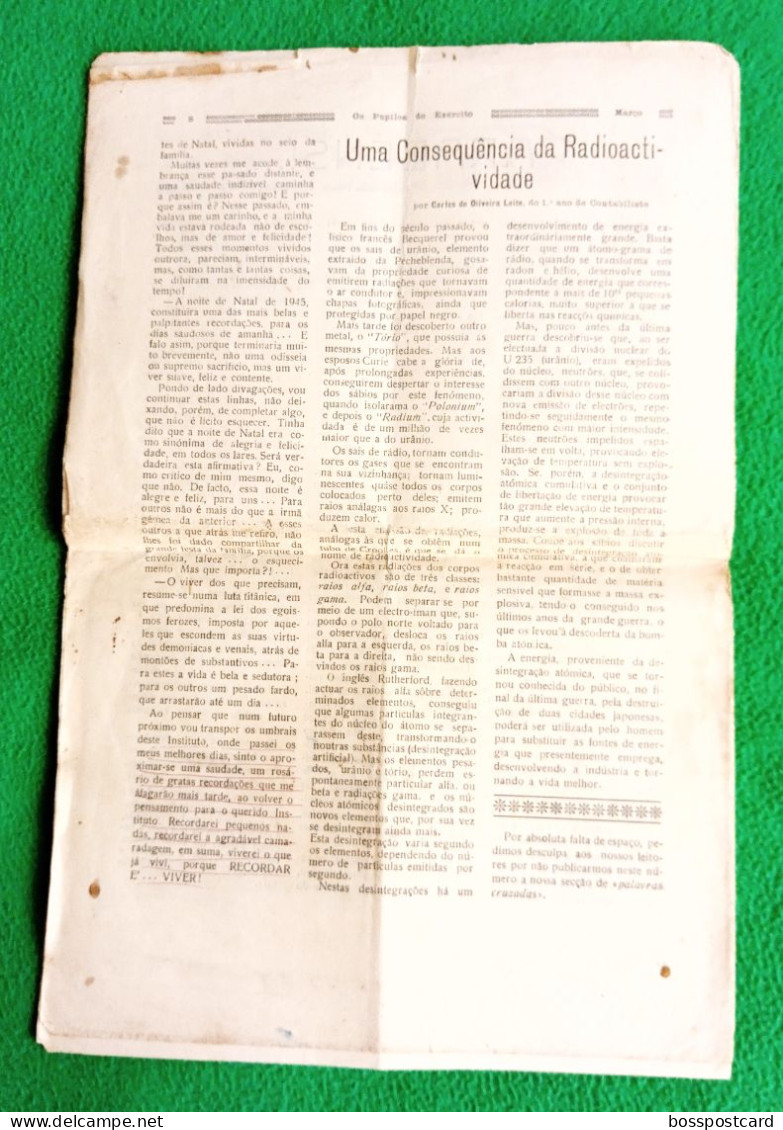 Lisboa - Jornal "Os Pupilos Do Exército" Nº 2, Março De 1946 - Militar - Portugal - Other & Unclassified