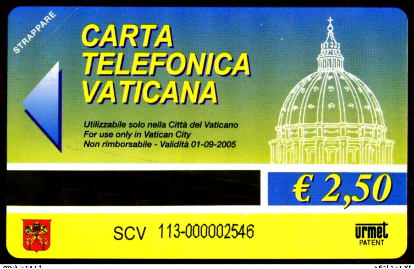 G VA 113 C&C 6113 SCHEDA TELEFONICA NUOVA MAGNETIZZATA BARONZIO S. GIOVANNI - Vatican