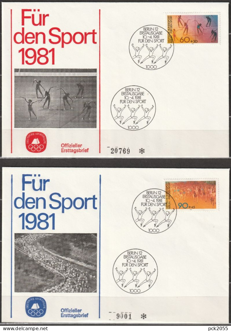 Berlin FDC 1981 Nr.645 - 46 Sporthilfe  ( D 6172 ) Günstige Versandkosten - 1981-1990