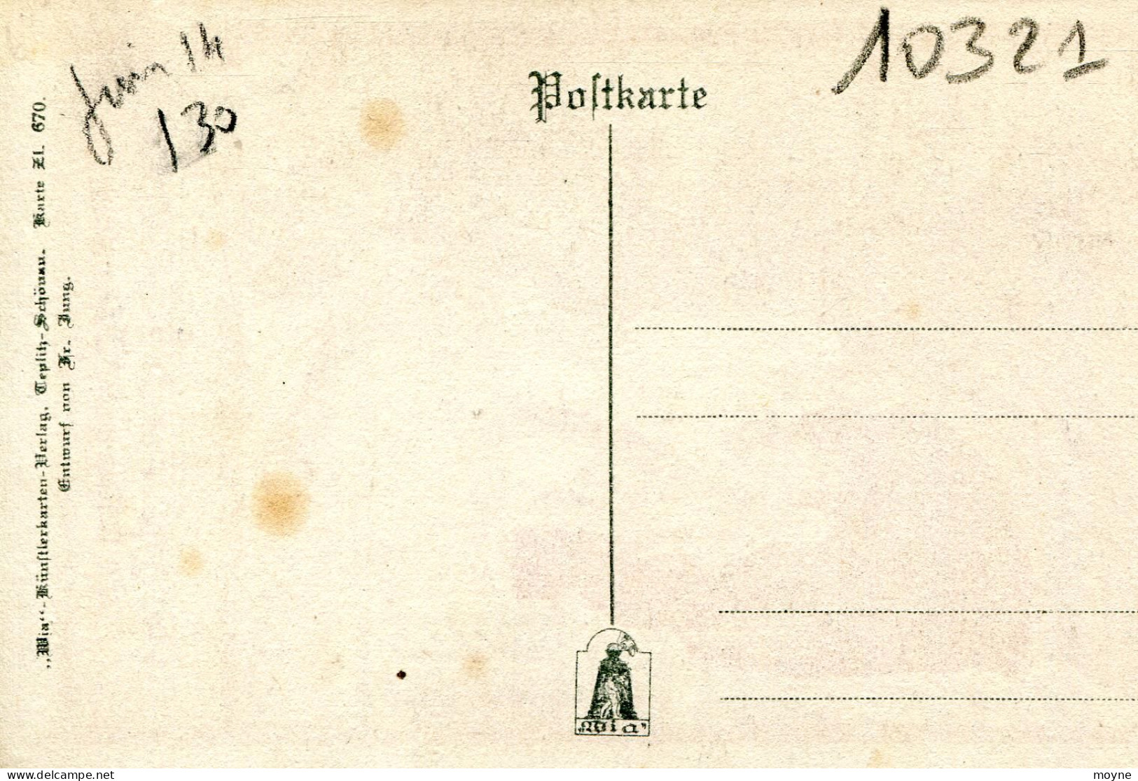 10321 - Allemagne -  Illustrateur   Fr  . JUNG    Entrée Du Chateau - Jung