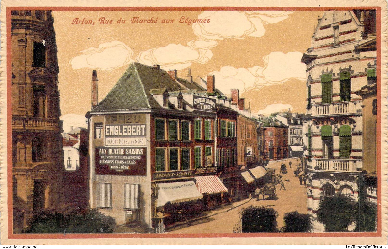 BELGIQUE - LUXEMBOURG - ARLON - Rue Du Marché Aux Légumes - Edition Guggenheim & Co - Carte Postale Ancienne - Arlon