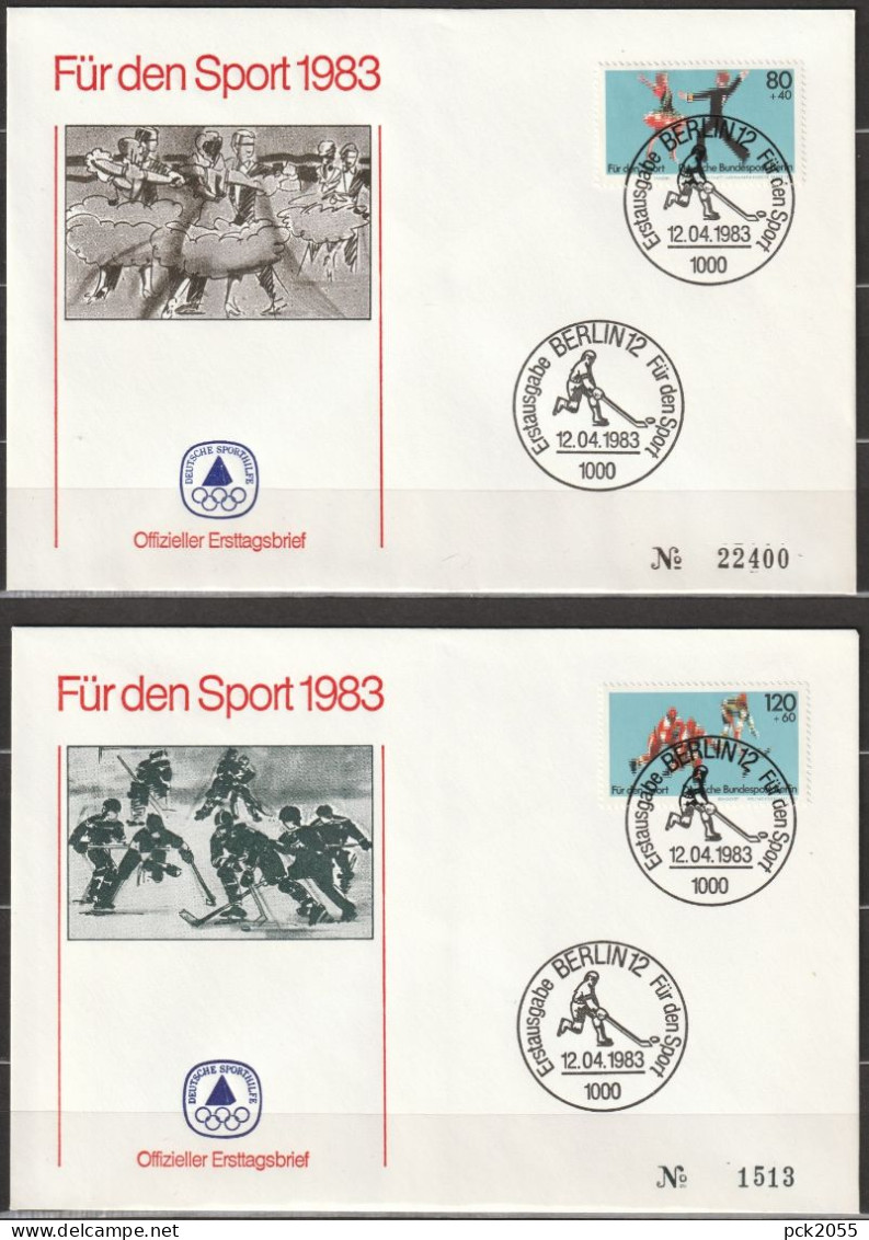 Berlin FDC 1983 Nr.698 - 699 Sporthilfe  ( D 6968 )  Günstige Versandkosten - 1981-1990