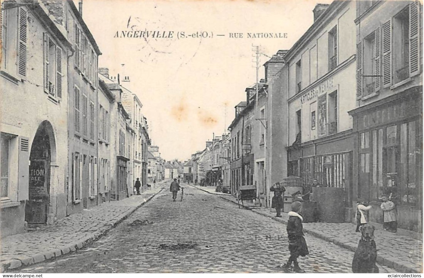 Angerville          91         Rue Nationale  -  1  -            (voir Scan) - Angerville